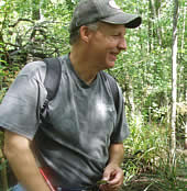Dale Kruse in the wilds of the Big Thicket.